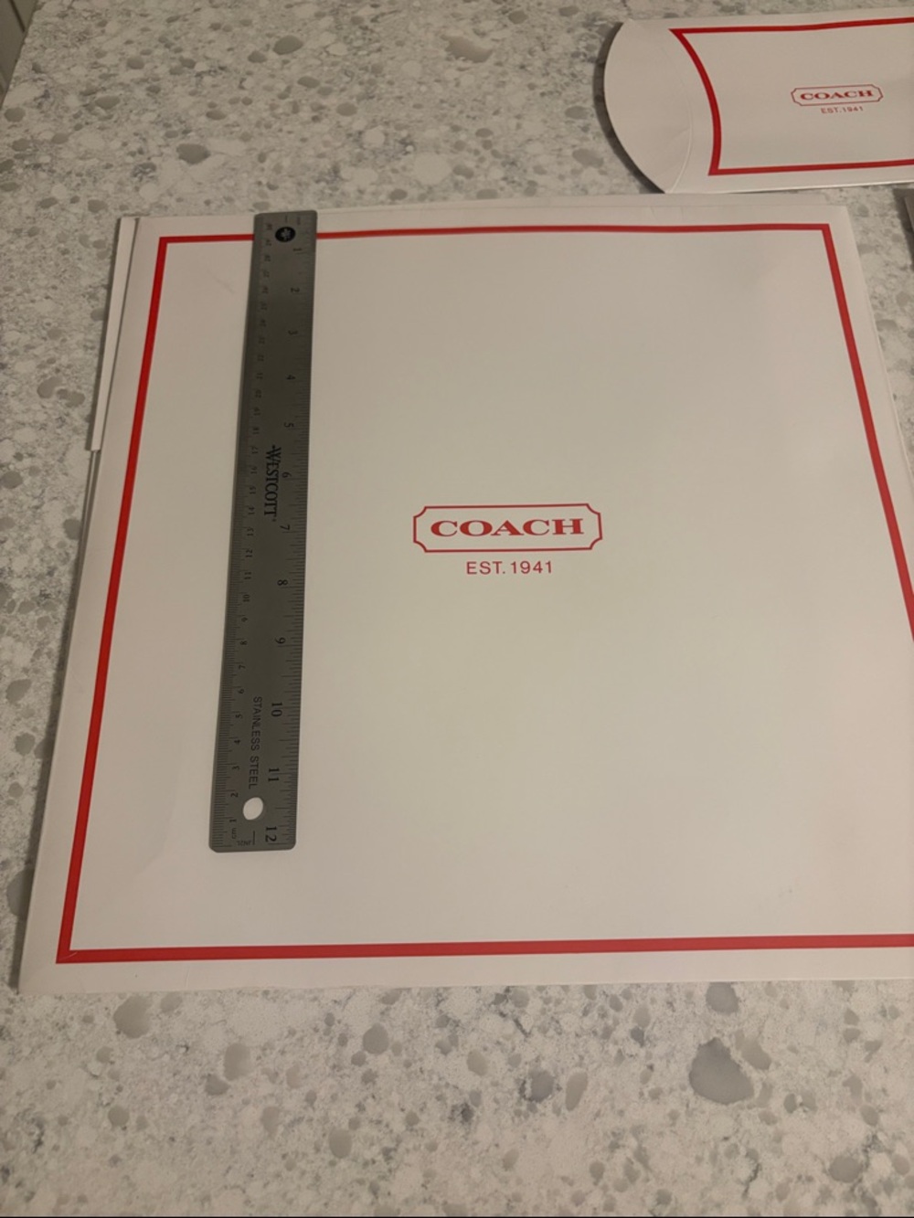 New Lot of 4 COACH gift boxes, various sizes, never used or assembled. - Picture 4 of 13